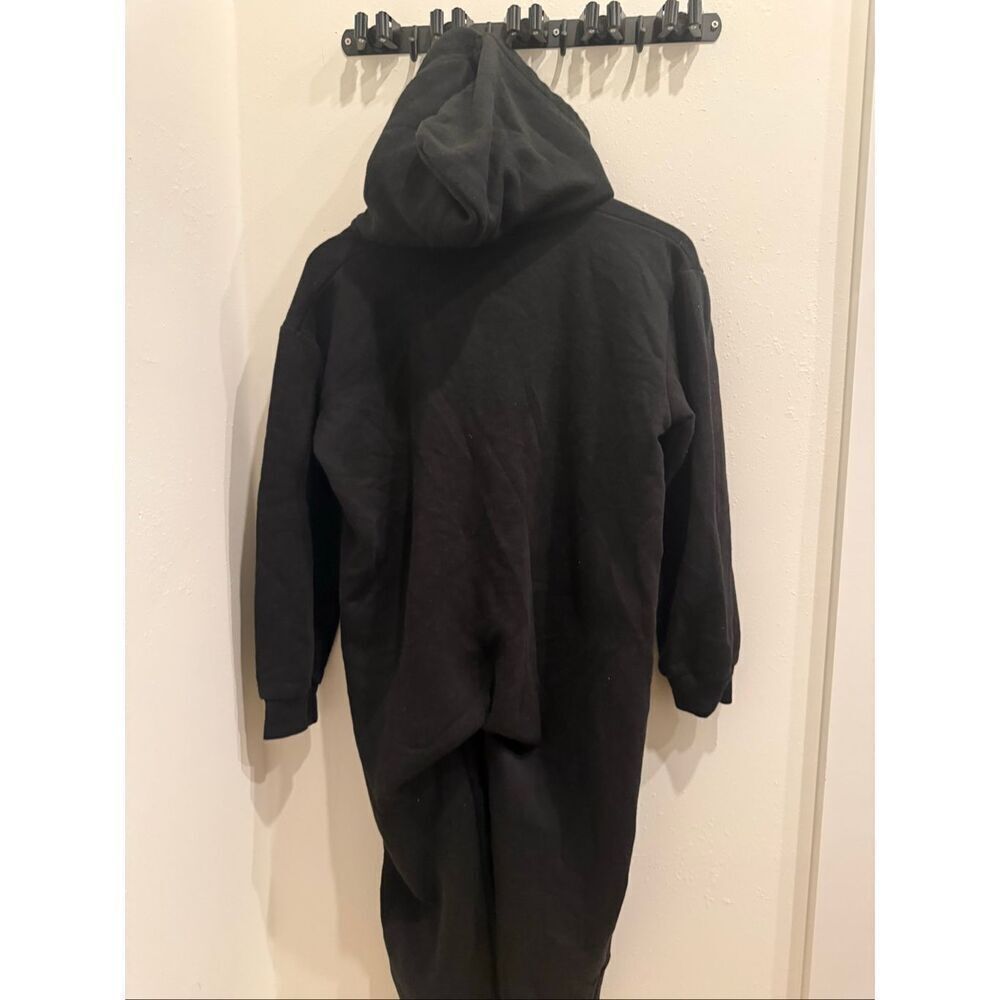 a2z for Kids Long Sleeve Hoodie One Piece Zip Up Jumpsuit Black Size 11/12